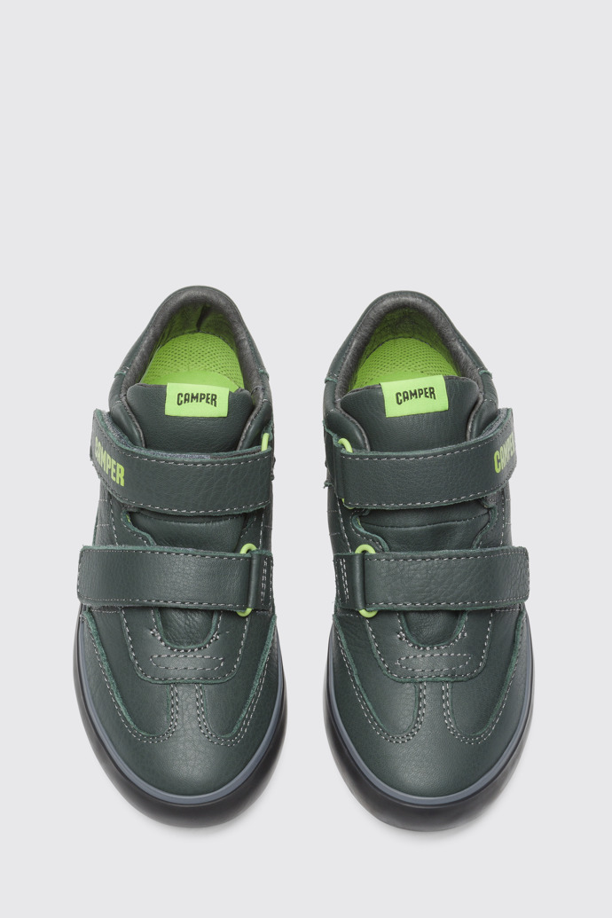 Overhead view of Pursuit Green Sneakers for Kids