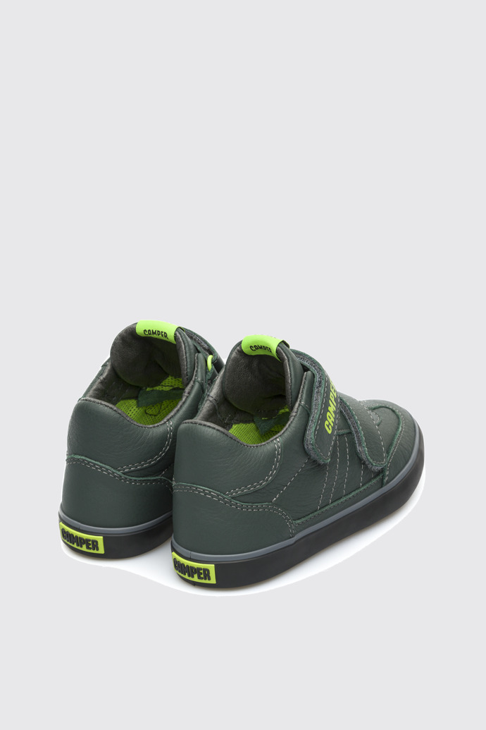 Back view of Pursuit Green Sneakers for Kids