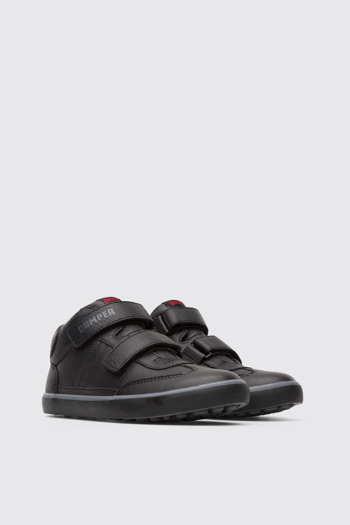 Front view of Pursuit Black Sneakers for Kids