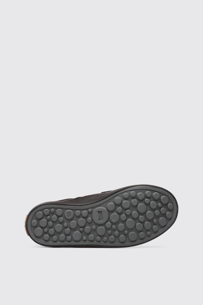 The sole of Pursuit Black Sneakers for Kids