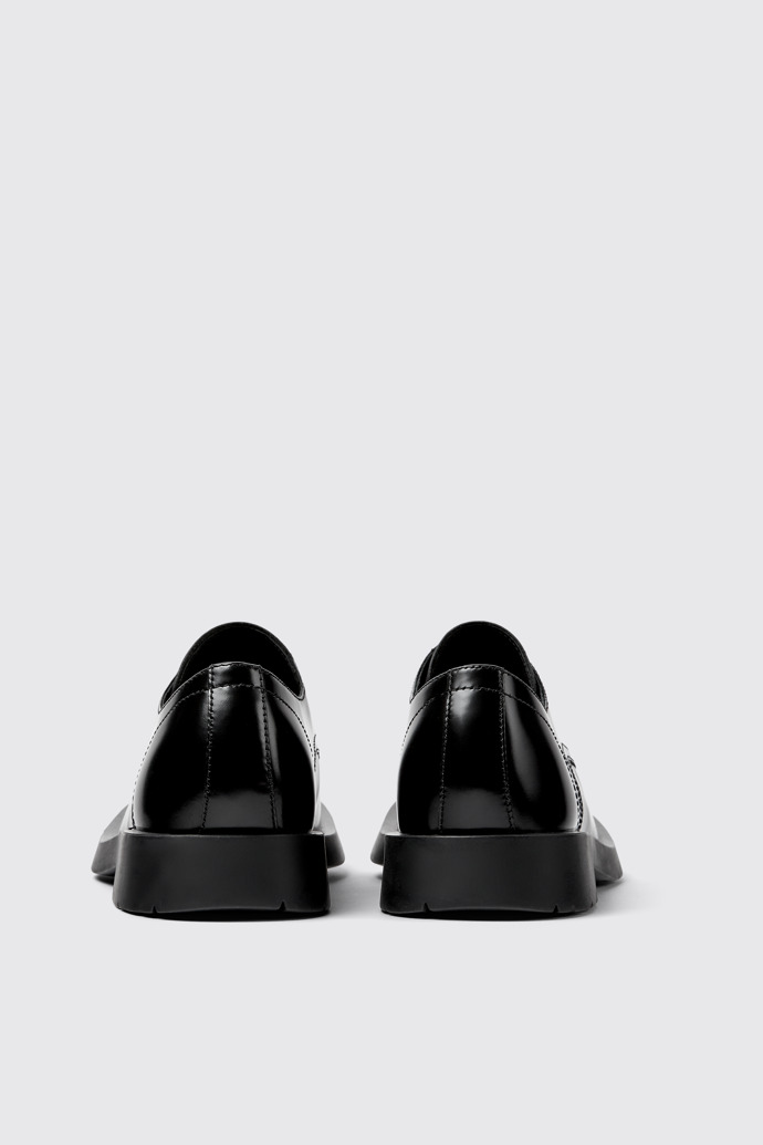 Back view of Mil 1978 Black leather shoes