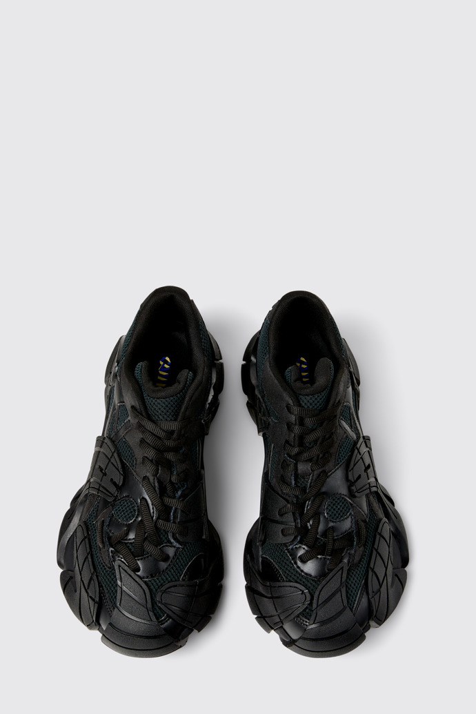 Overhead view of CAMPERLAB TORMENTA Black Textile Sneakers