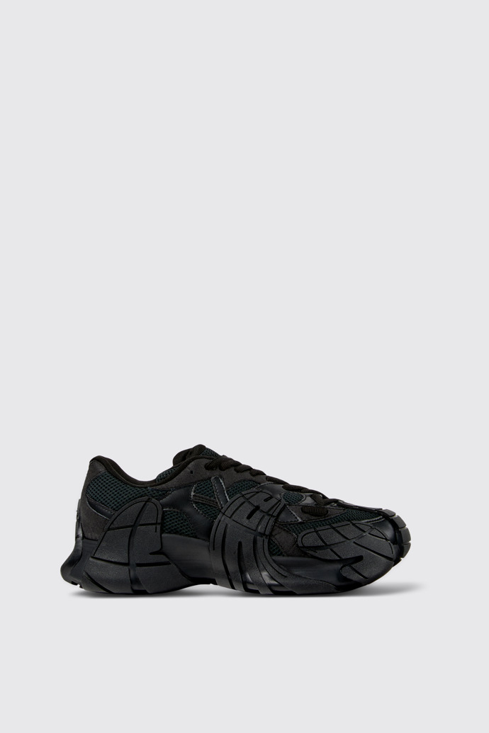 Side view of CAMPERLAB TORMENTA Black Textile Sneakers