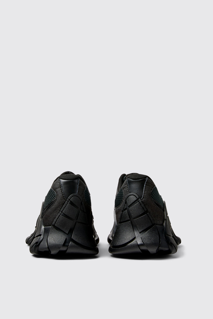 Back view of CAMPERLAB TORMENTA Black Textile Sneakers
