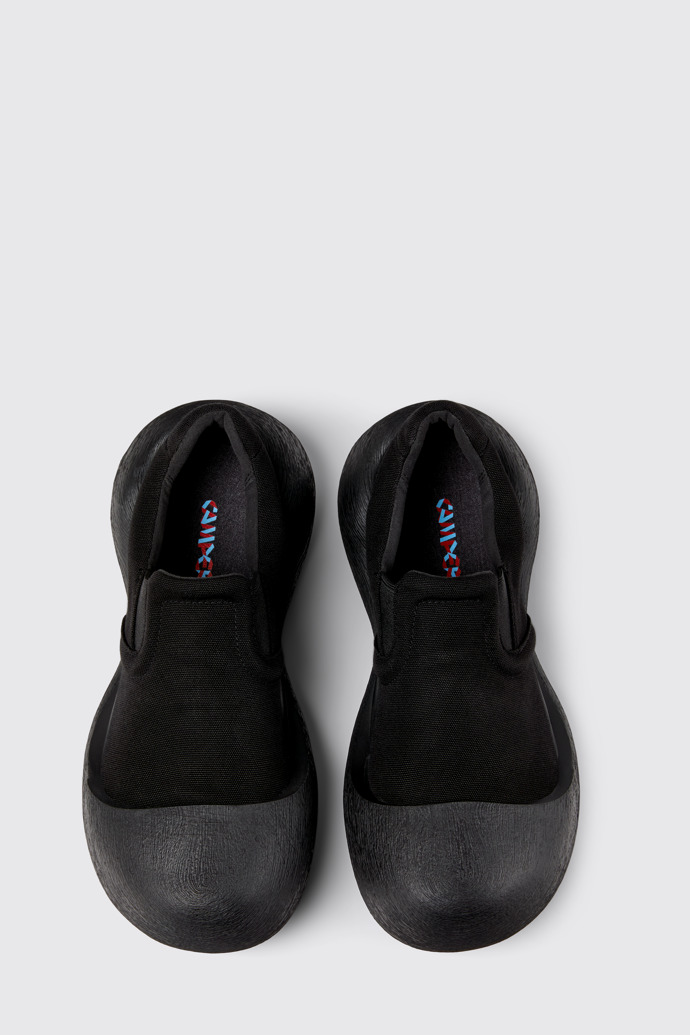 Overhead view of CAMPERLAB CARAMBA Black TENCEL® Lyocell Loafers