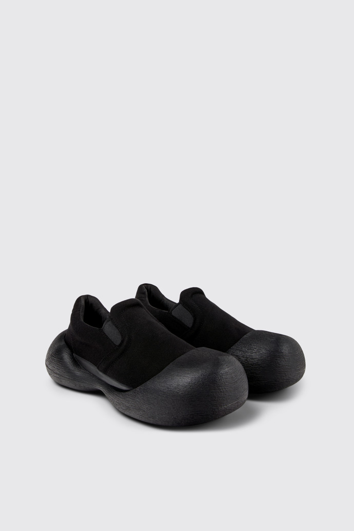 Front view of CAMPERLAB CARAMBA Black TENCEL® Lyocell Loafers