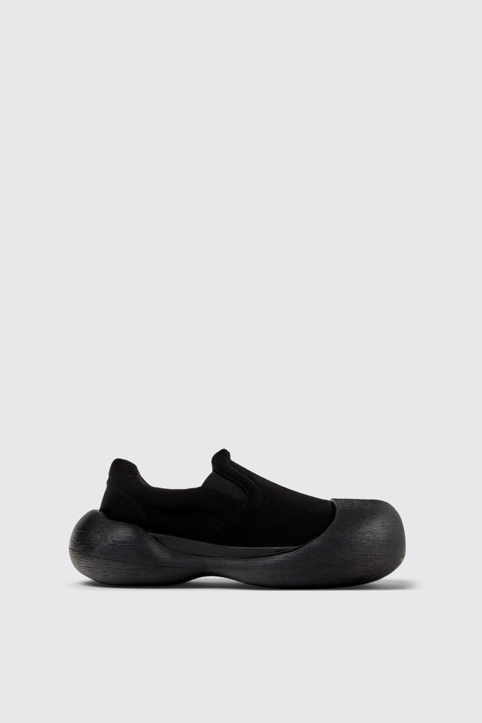 Side view of CAMPERLAB CARAMBA Black TENCEL® Lyocell Loafers