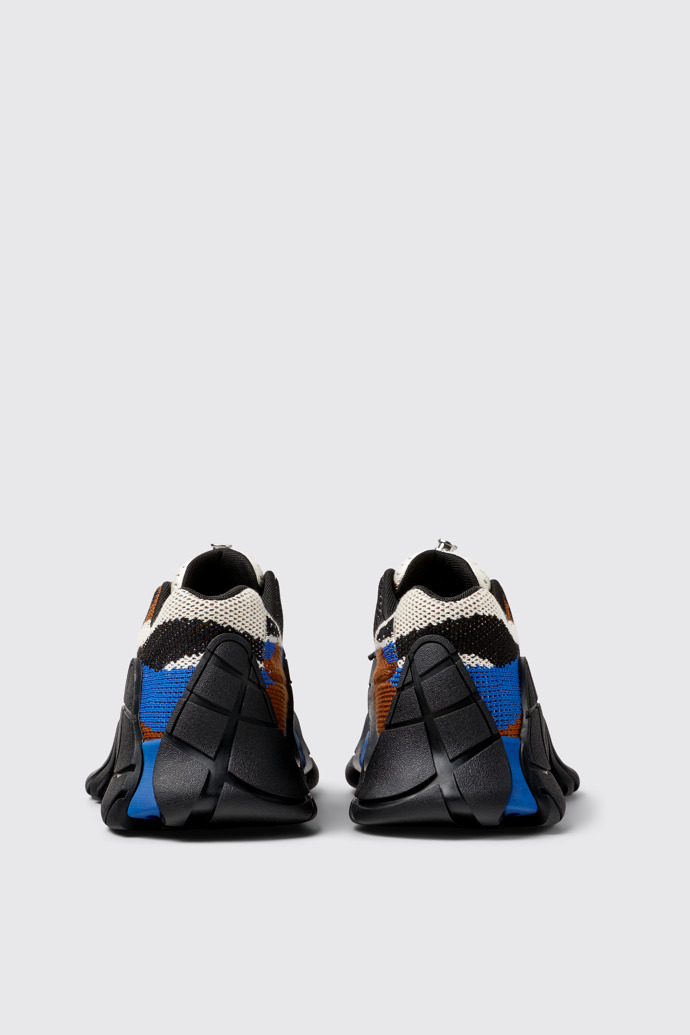 Back view of CAMPERLAB TORMENTA Blue-Black Textile Sneakers