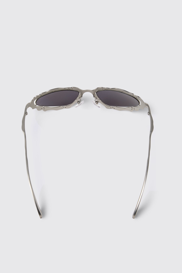 NOPEA  Sunglasses Lunettes de soleil NOPEA argentées brossées en métal