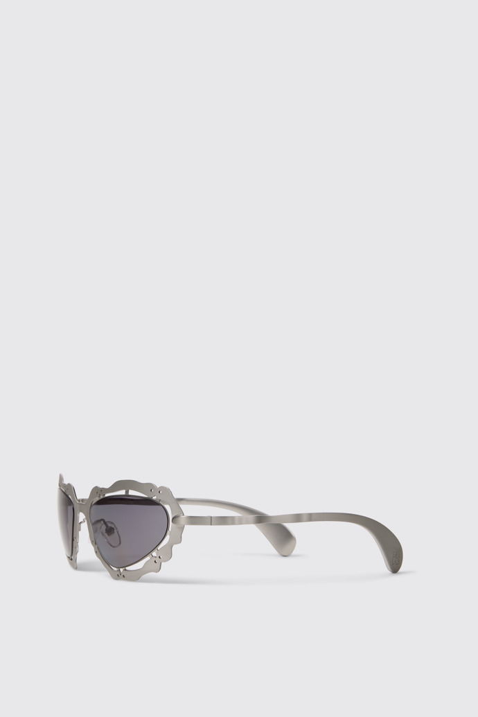 NOPEA  Sunglasses Lunettes de soleil NOPEA argentées brossées en métal