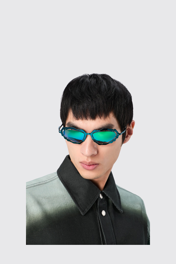 CAMPERLAB SUNGLASSES Gafas de sol metalizadas NOPEA en azul y verde