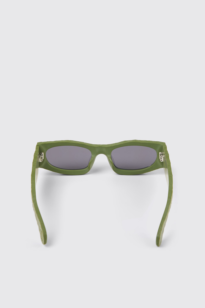 Overhead view of CAMPERLAB SUNGLASSES Green HIRMU Acetate Sunglasses