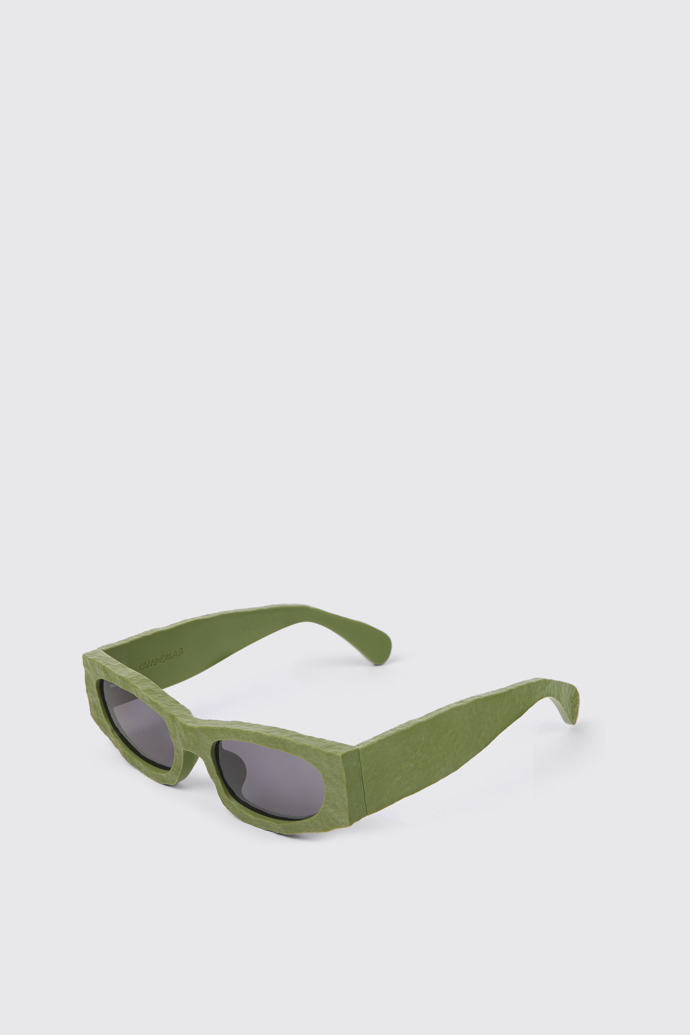 Front view of CAMPERLAB SUNGLASSES Green HIRMU Acetate Sunglasses