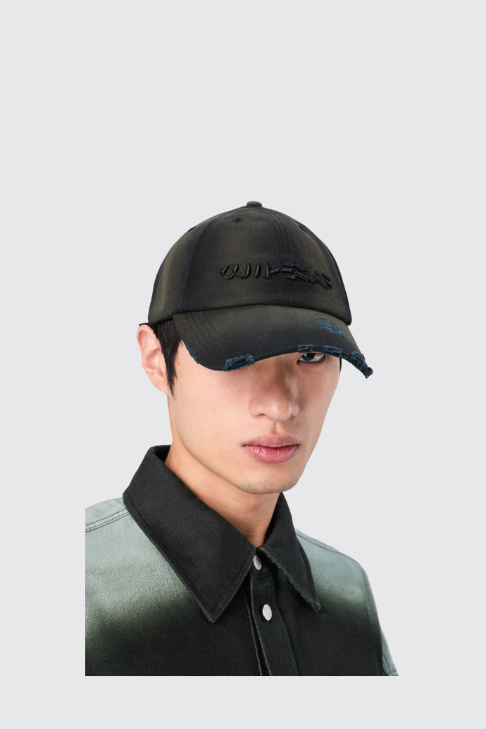 CAMPERLAB CAP Gorra negra efecto espray