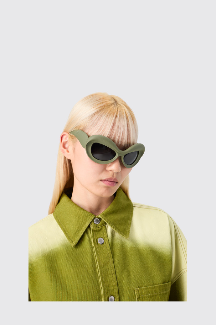 CAMPERLAB SUNGLASSES Ochelari de soare din acetat PULLA, verde