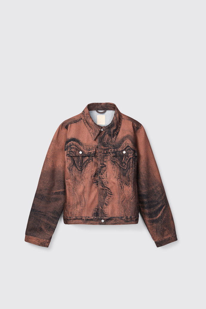 Side view of CAMPERLAB DENIM Brown-black Denim Jacket