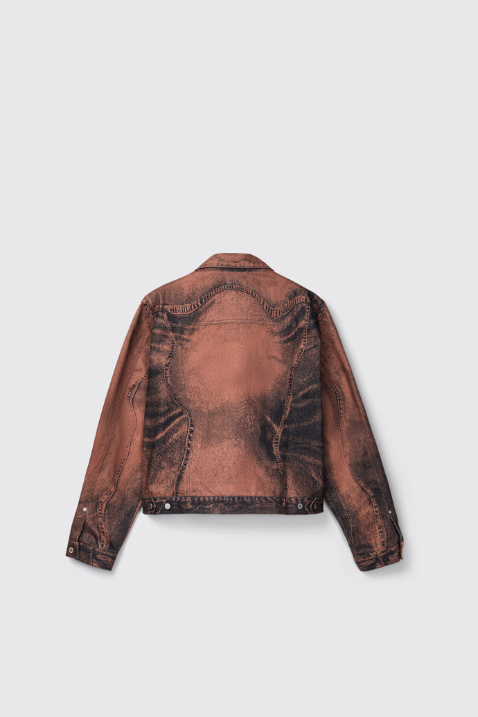 Back view of CAMPERLAB DENIM Brown-black Denim Jacket
