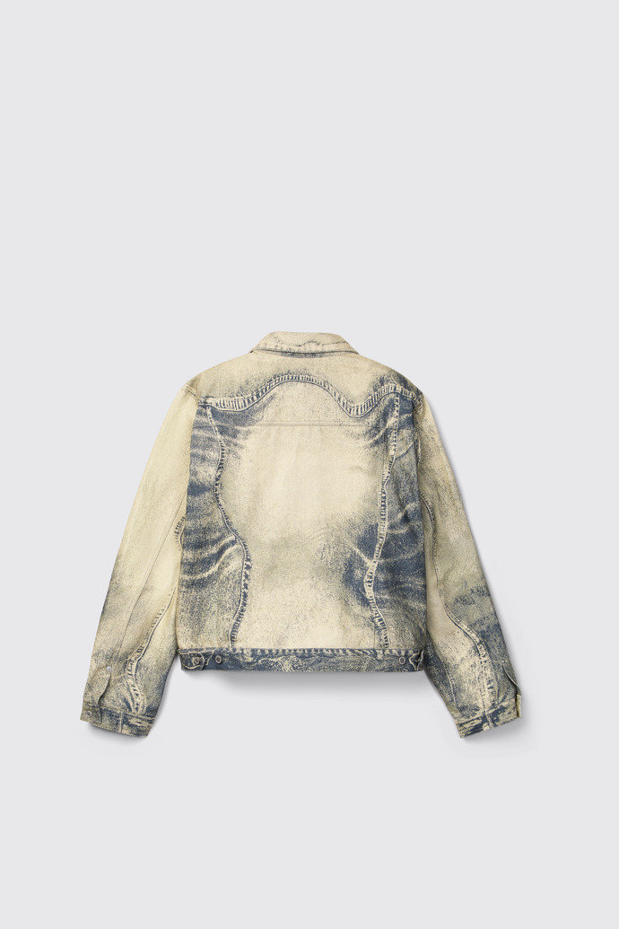 Back view of CAMPERLAB DENIM Sand-black Denim Jacket