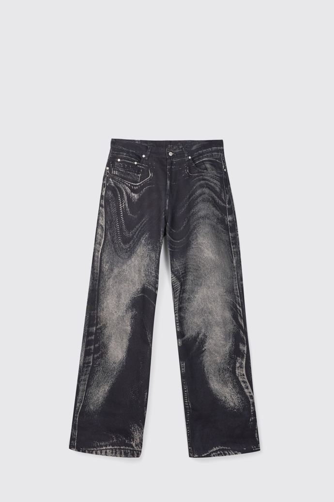 Side view of CAMPERLAB DENIM Black-gray Denim Jeans