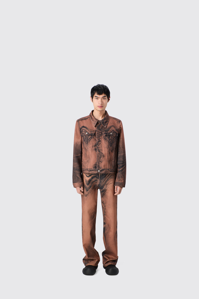 CAMPERLAB DENIM Jean en denim marron-noir