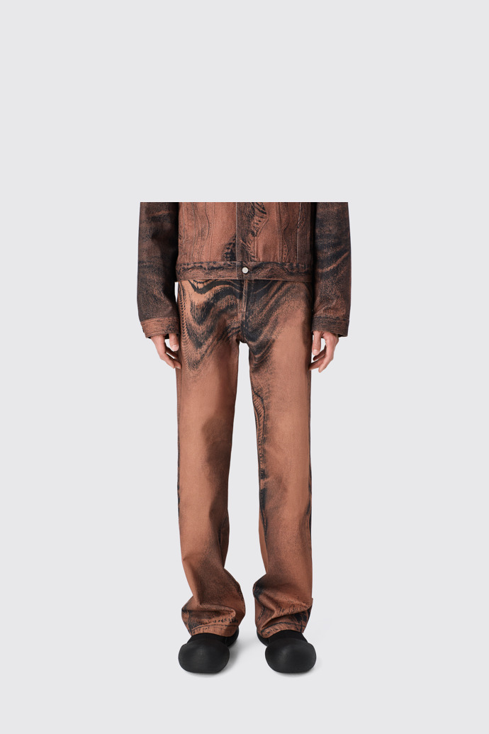 CAMPERLAB DENIM Jean en denim marron-noir