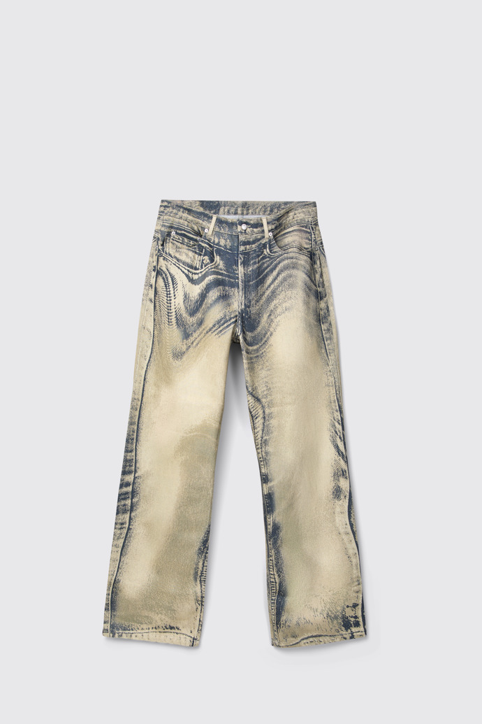 Side view of CAMPERLAB DENIM Sand-black Denim Jeans