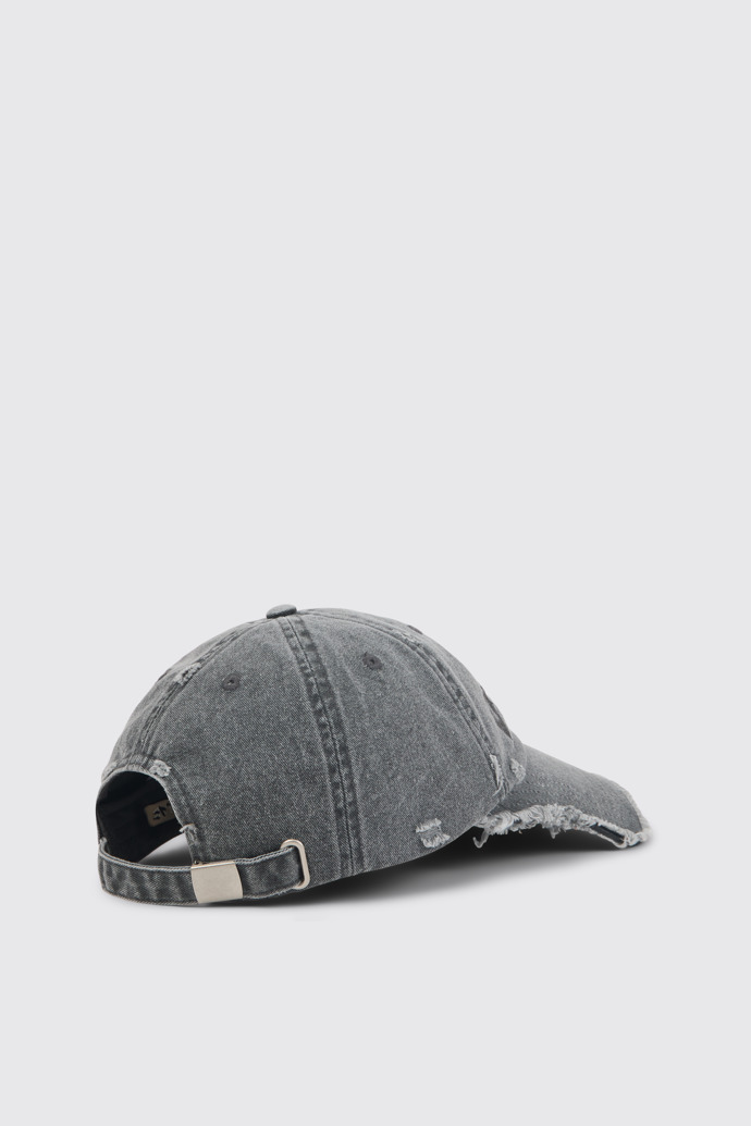 Back view of CAMPERLAB CAP Faded Black Distorted Washed Cap