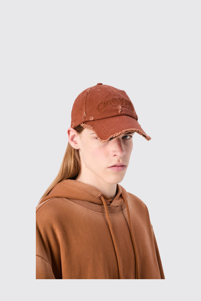 Cap Faded Terracotta Distorted Washed Cap