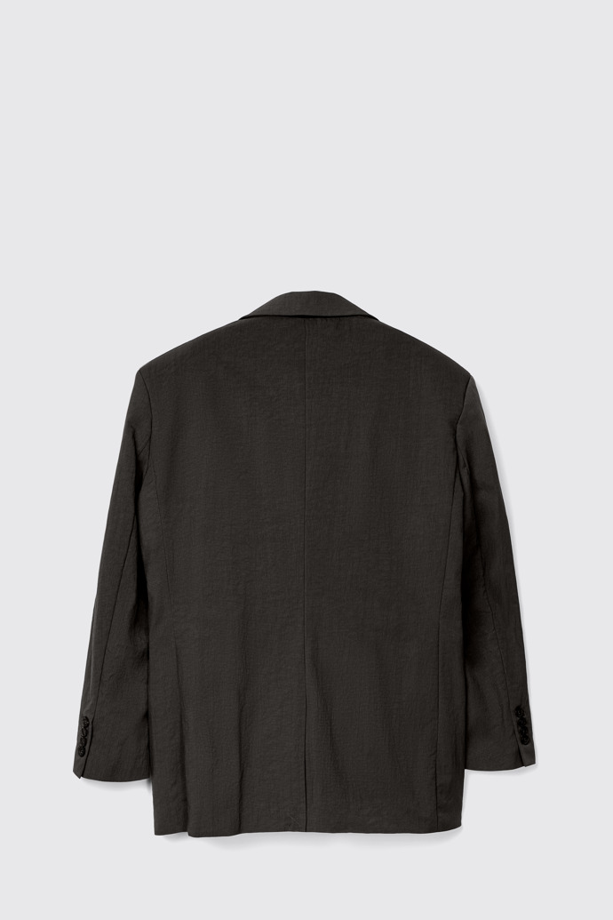 Back view of Tailored Blazer Black Technical Suit Blazer