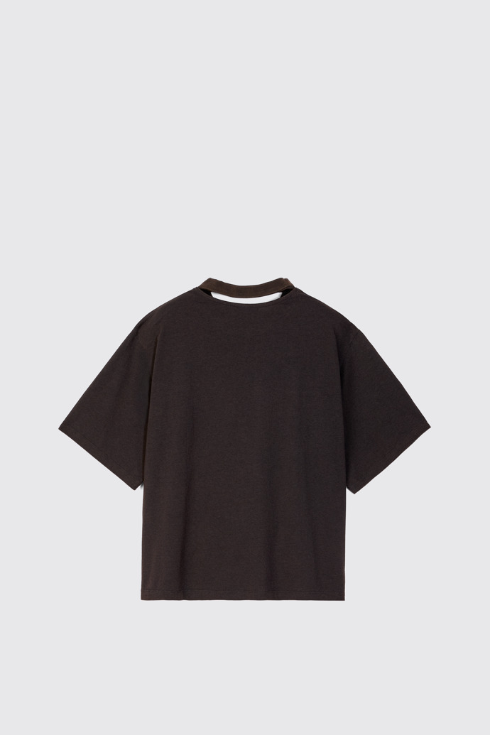 CAMPERLAB JERSEY Camiseta negra desteñida de ajuste cuadrado