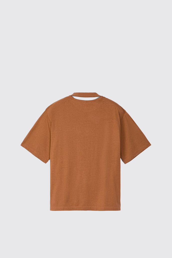 Back view of CAMPERLAB JERSEY Terracotta Boxy T-shirt