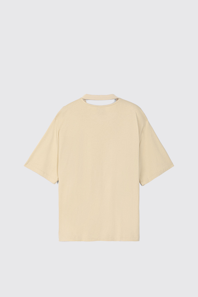 CAMPERLAB JERSEY Verwaschenes kastiges T-Shirt in Sandfarbe