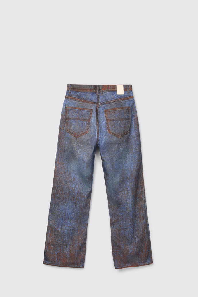 Back view of CAMPERLAB DENIM Terracotta-blue Denim Jeans