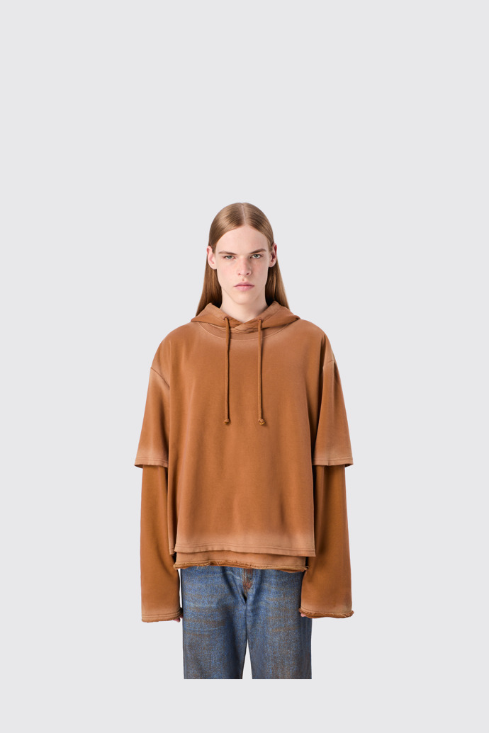 CAMPERLAB JERSEY Faded terracotta Organic Cotton hoodie