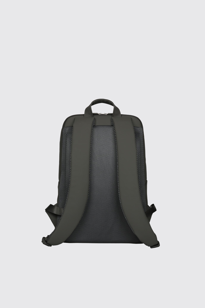 【美品】カンペール GUAY リュック PU素材 ロゴ マット グレー 美品】カンペール GUAY リュック PU素材 ロゴ マット グレー