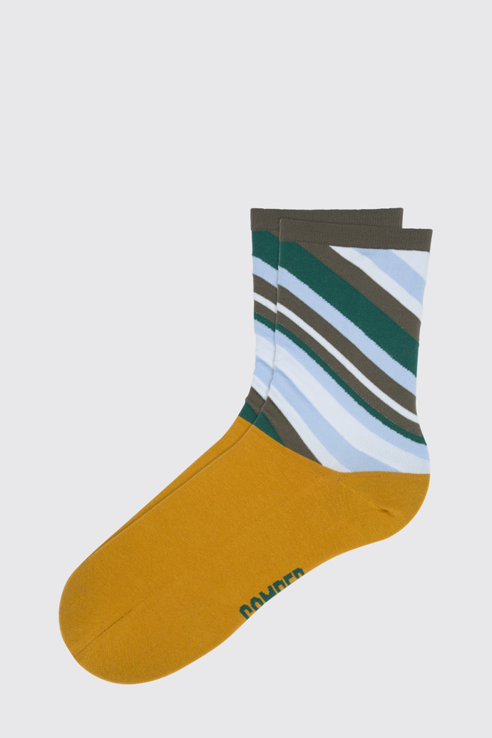 Side view of Midori Multicolor Socks for Unisex