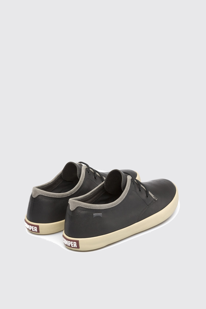 Back view of Pursuit Black Sneakers for Men