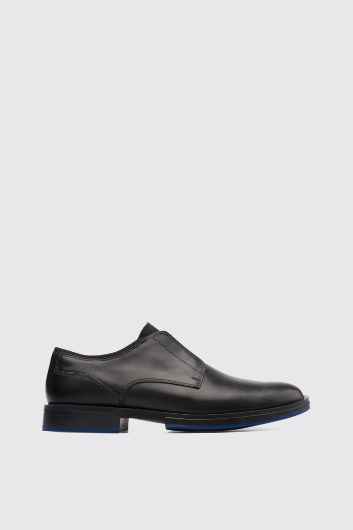 Side view of Deia Black Formal Shoes for Men