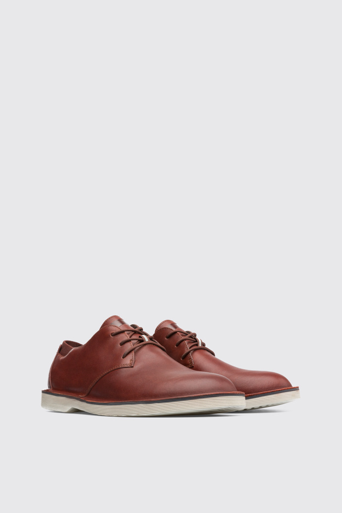 Front view of Morrys Brown Formal Shoes for Men