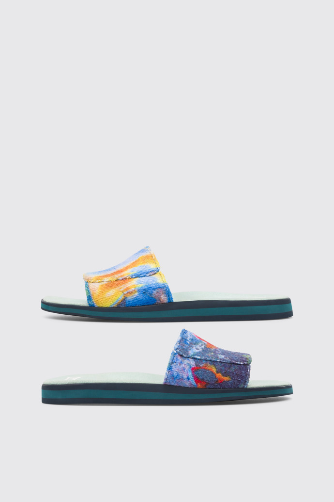 Side view of Twins Multicolor Sandals for Men