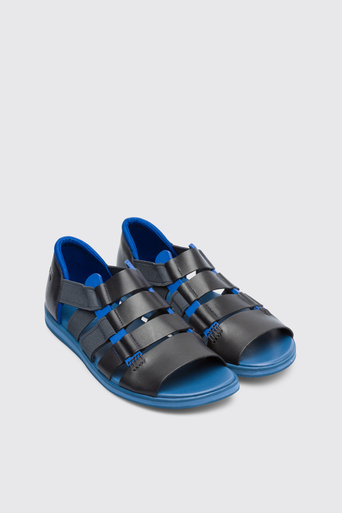 Front view of Spray Blue Sandals for Men