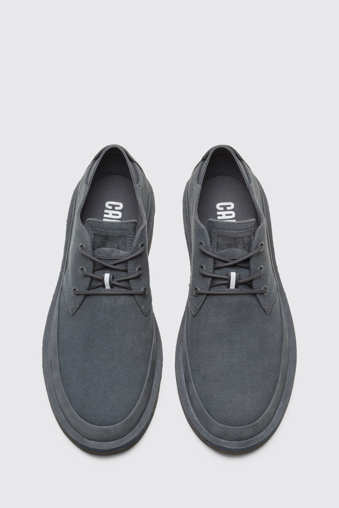 Overhead view of Morrys Dark gray shoe for men