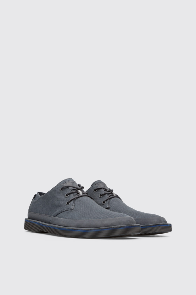 Front view of Morrys Dark gray shoe for men