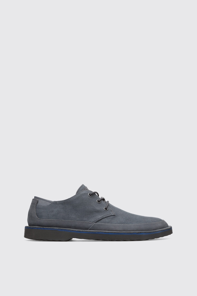 Side view of Morrys Dark gray shoe for men