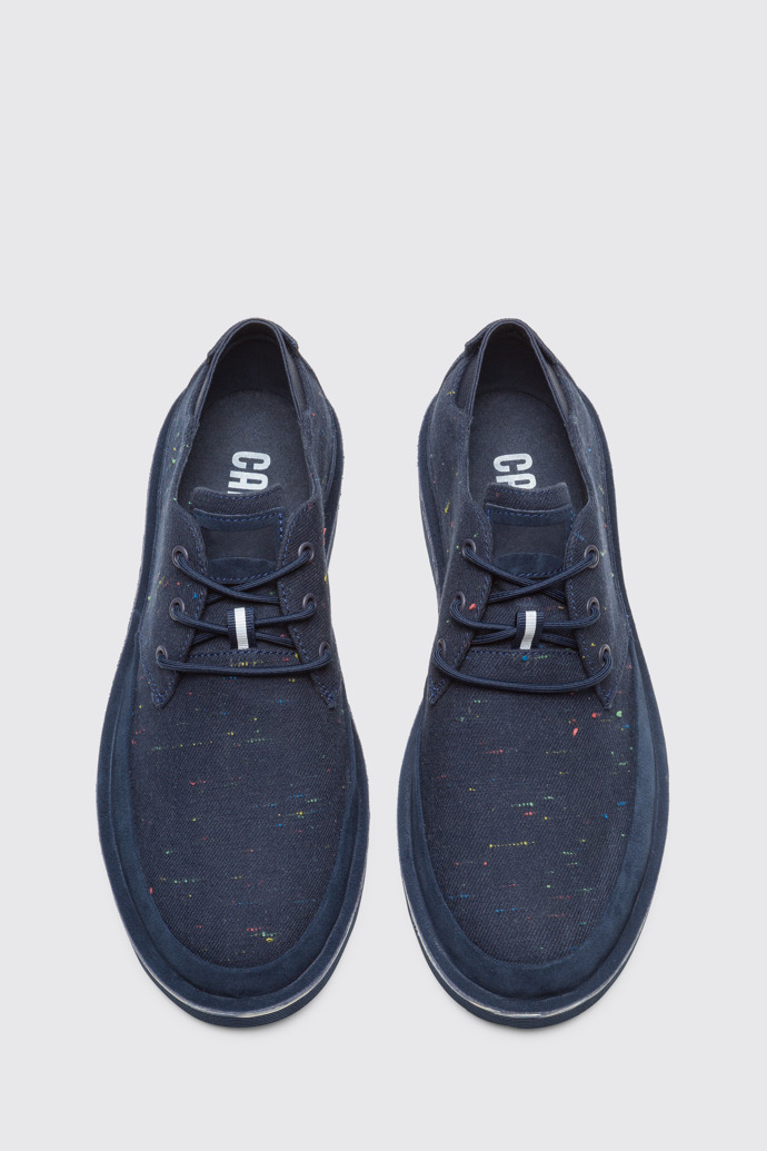 Overhead view of Morrys Navy shoe for men