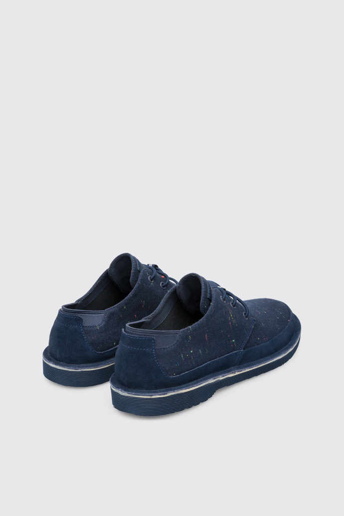 Back view of Morrys Navy shoe for men