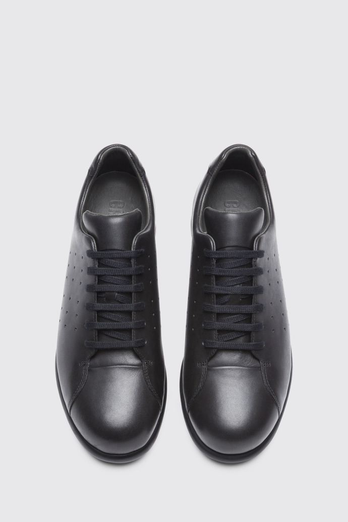 Overhead view of Pelotas Black Casual Shoes for Men