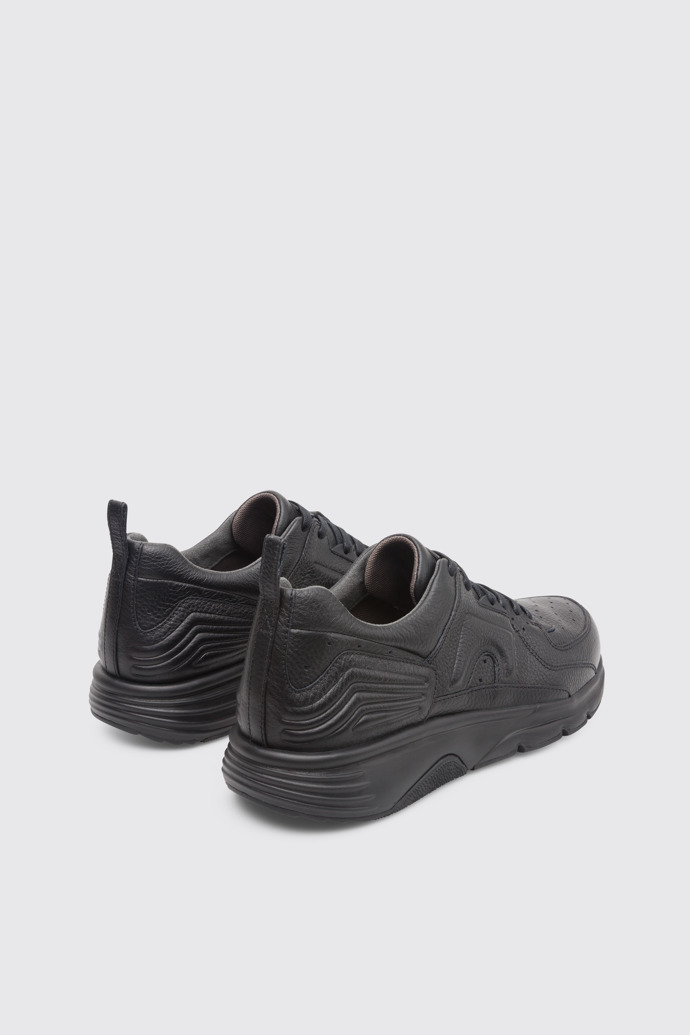 Back view of Drift Black Sneakers for Men