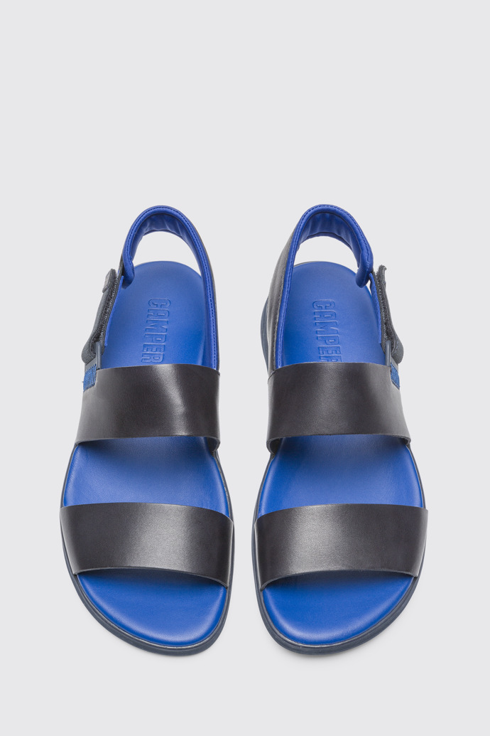 Overhead view of Spray Blue Sandals for Men