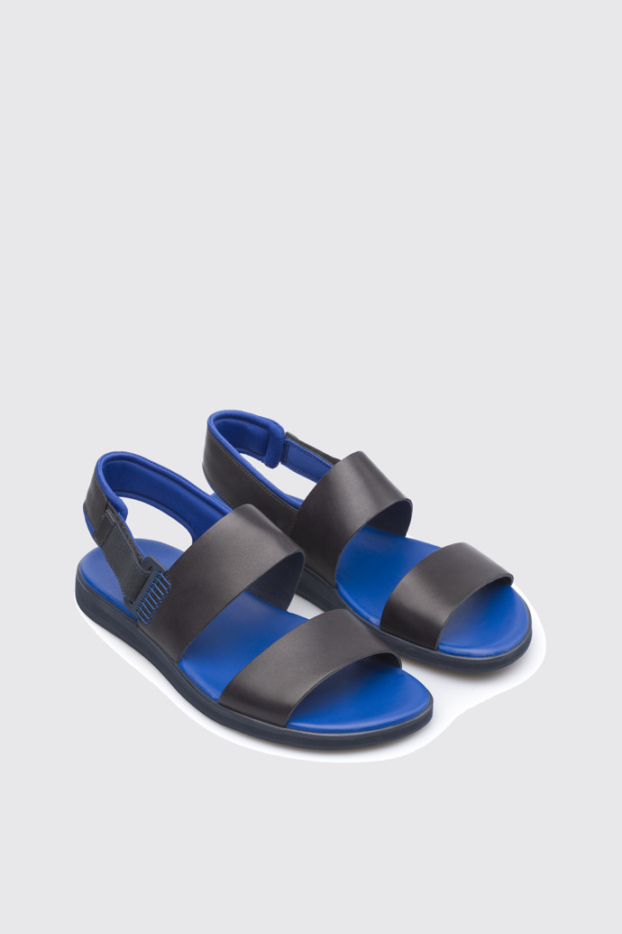 Front view of Spray Blue Sandals for Men
